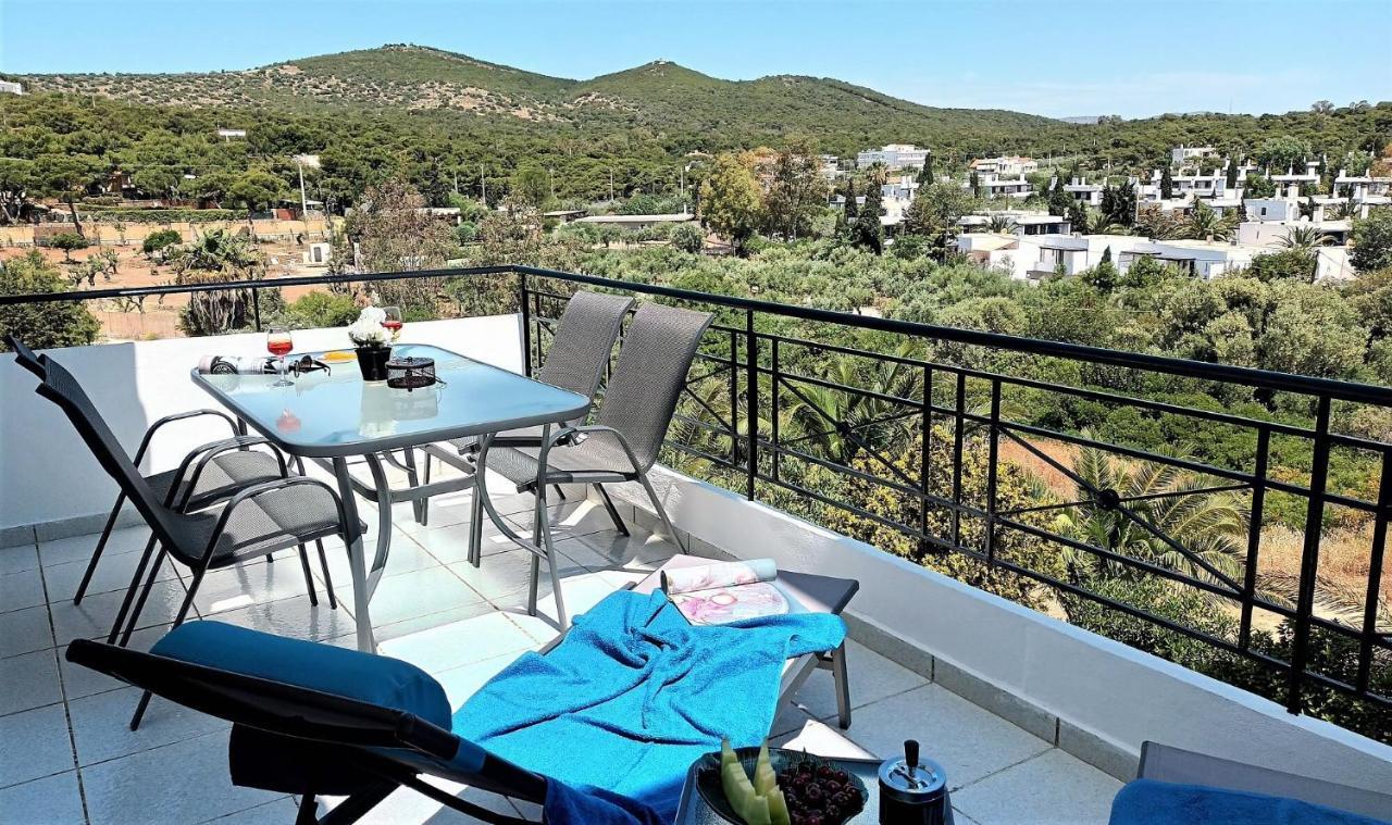 Villa Dea Del Mare Complex In Front Of The Sea. Sounion Esterno foto